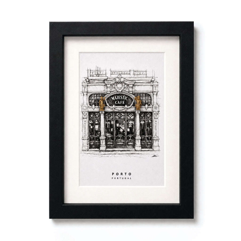 Quadro Porto - ilustração em 3D