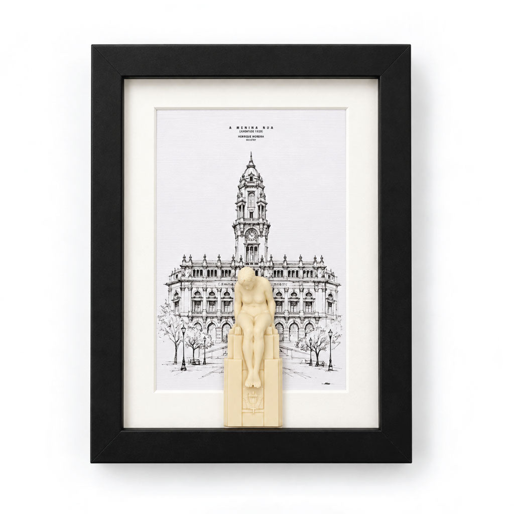 Quadro Porto - ilustração em 3D