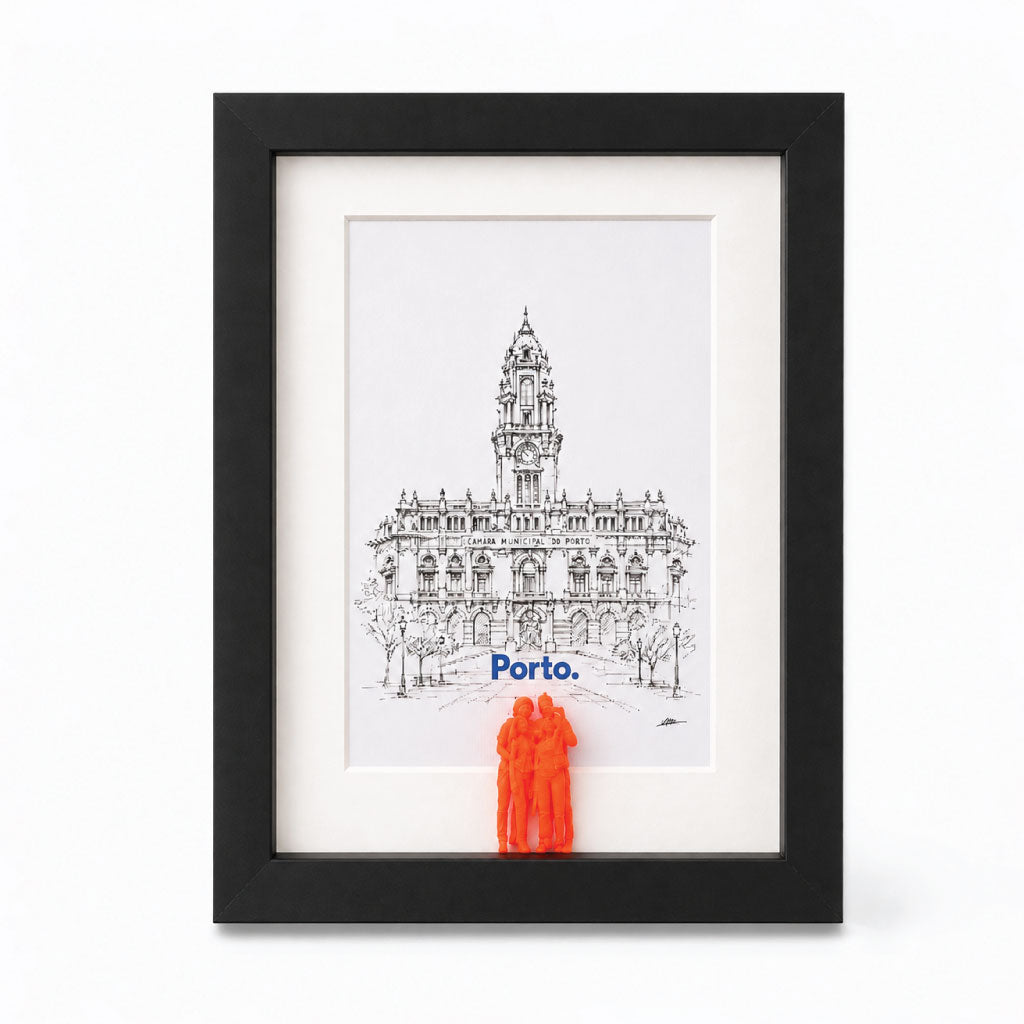 Quadro Porto - ilustração em 3D