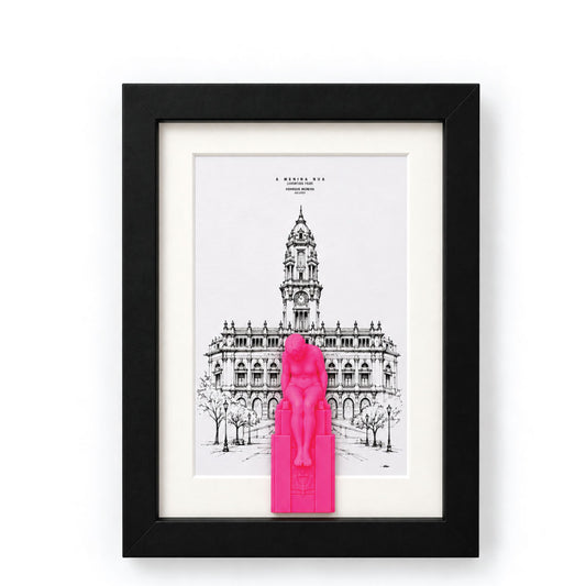 Quadro Porto - ilustração em 3D