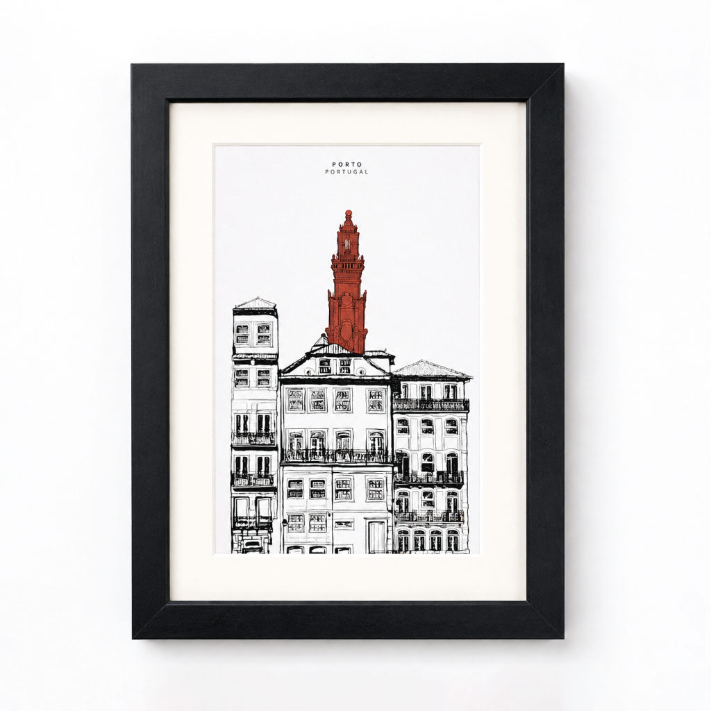 Quadro Porto - ilustração em 3D
