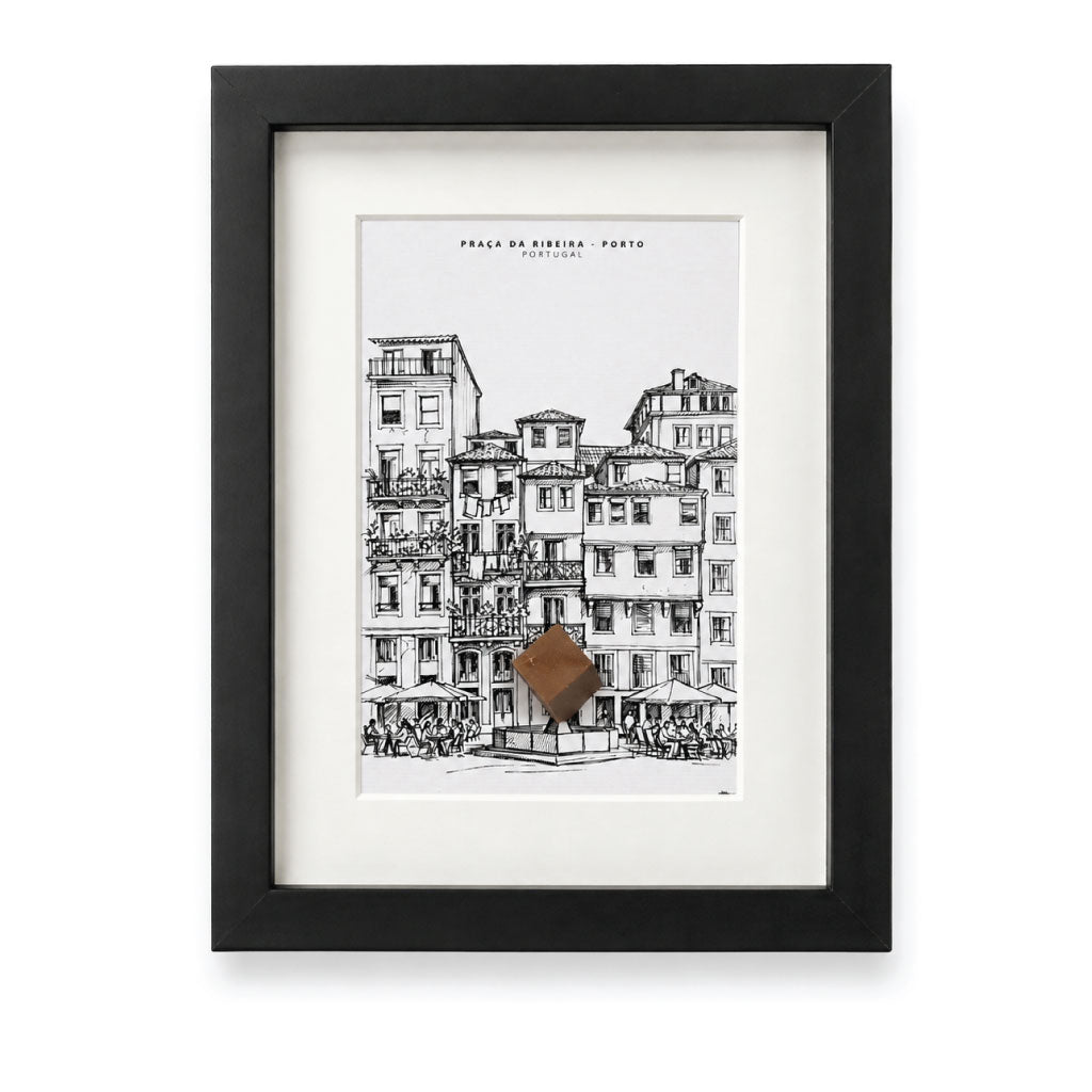 Quadro Porto - ilustração em 3D