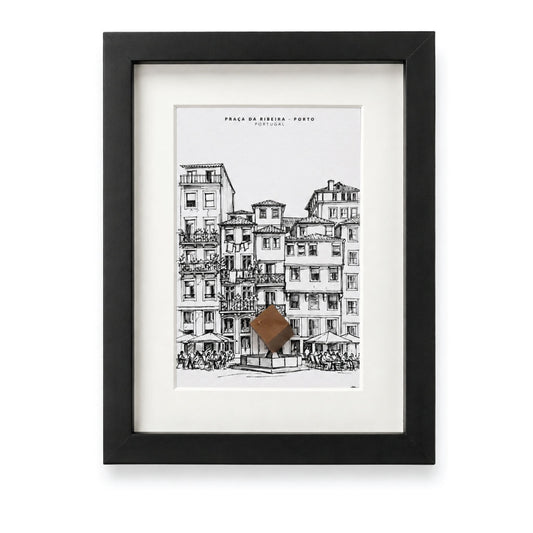 Quadro Porto - ilustração em 3D