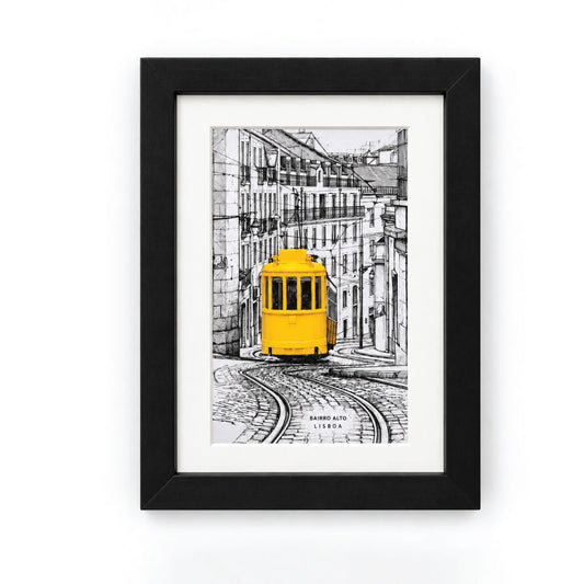 Quadro Lisboa — Ilustração em 3D