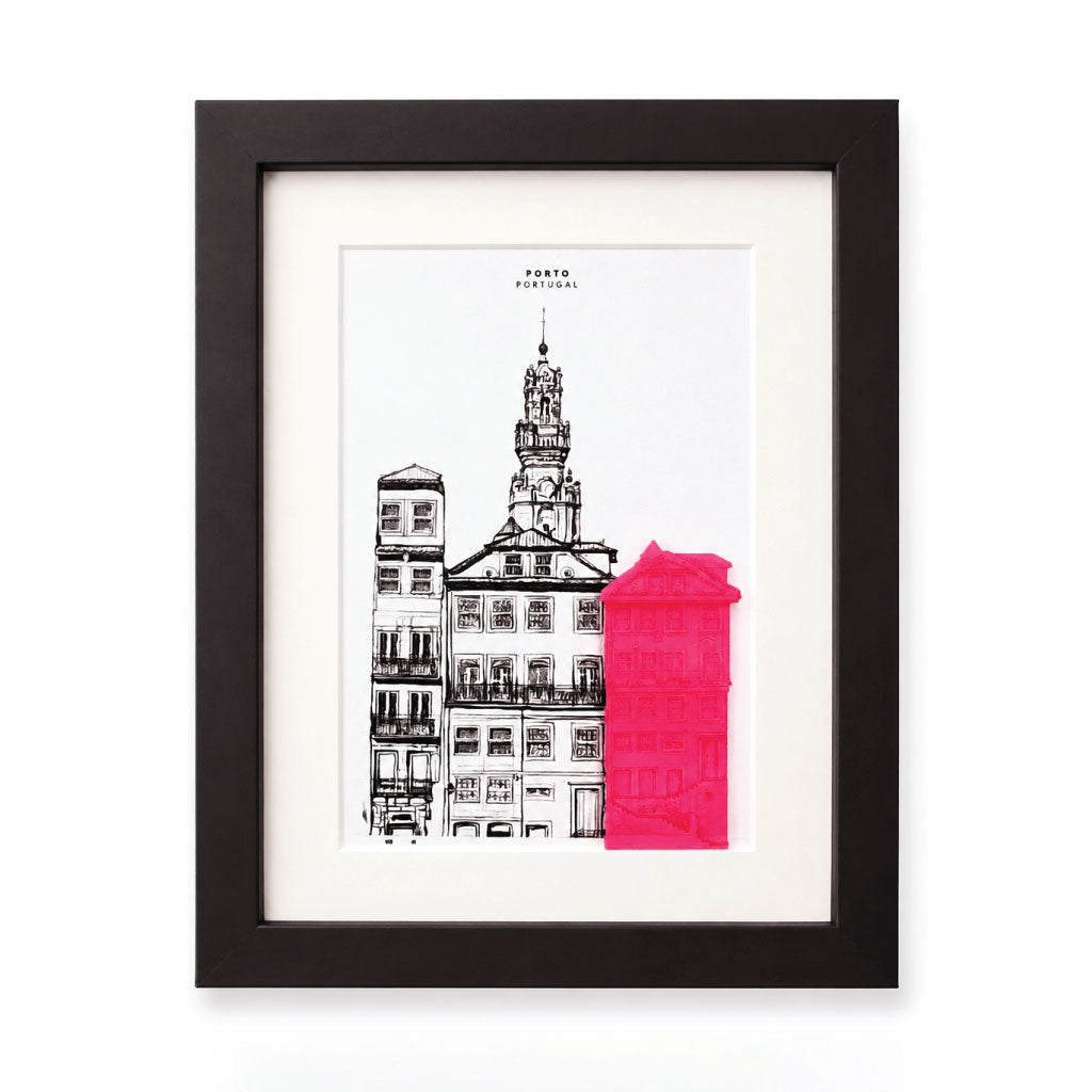 Quadro Porto - ilustração em 3D