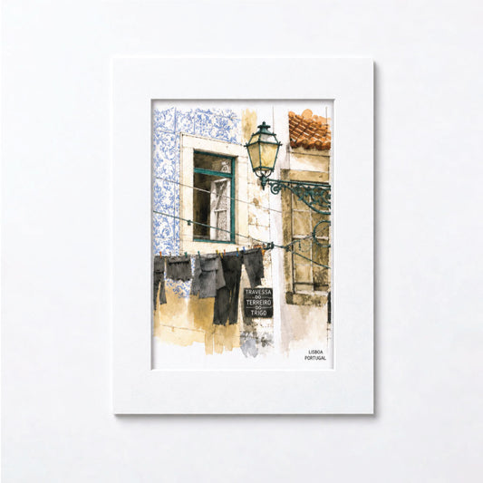 Posters Lisboa Aguarela 13x18cm