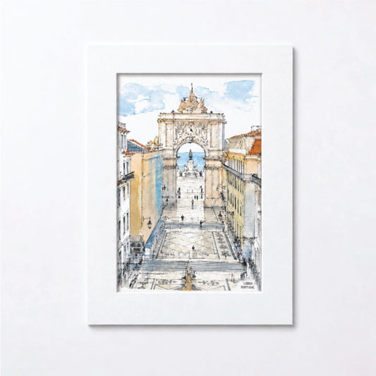 Posters Lisboa Aguarela 13x18cm