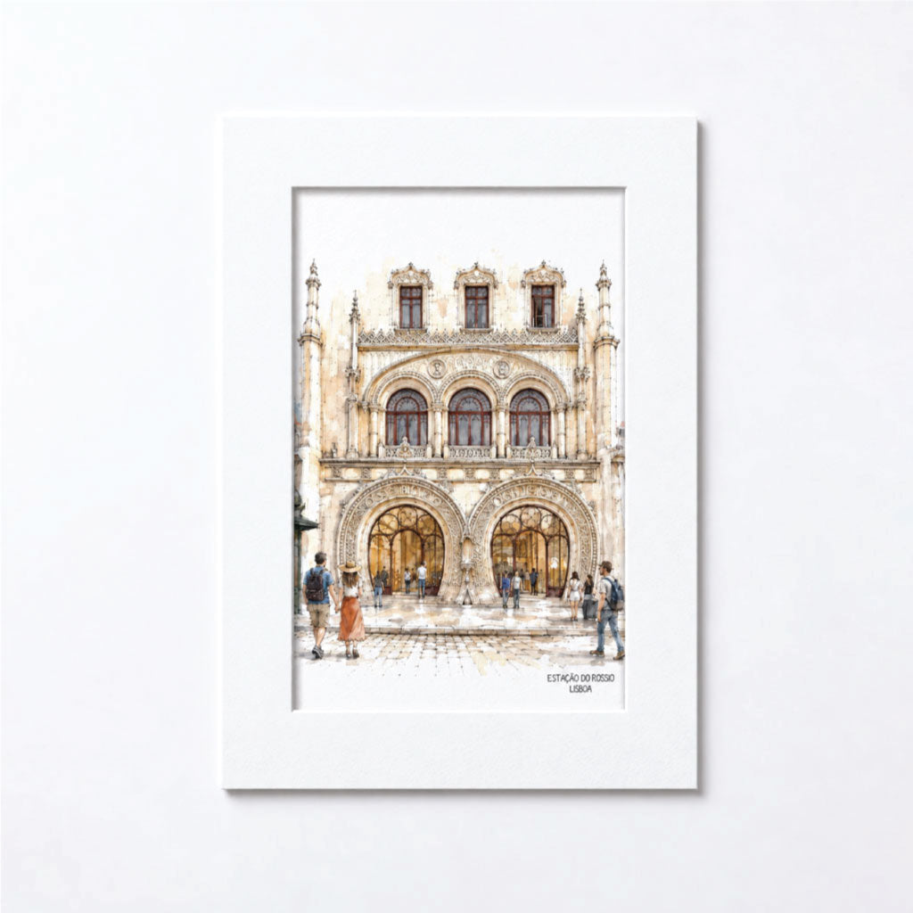 Posters Lisboa Aguarela 13x18cm