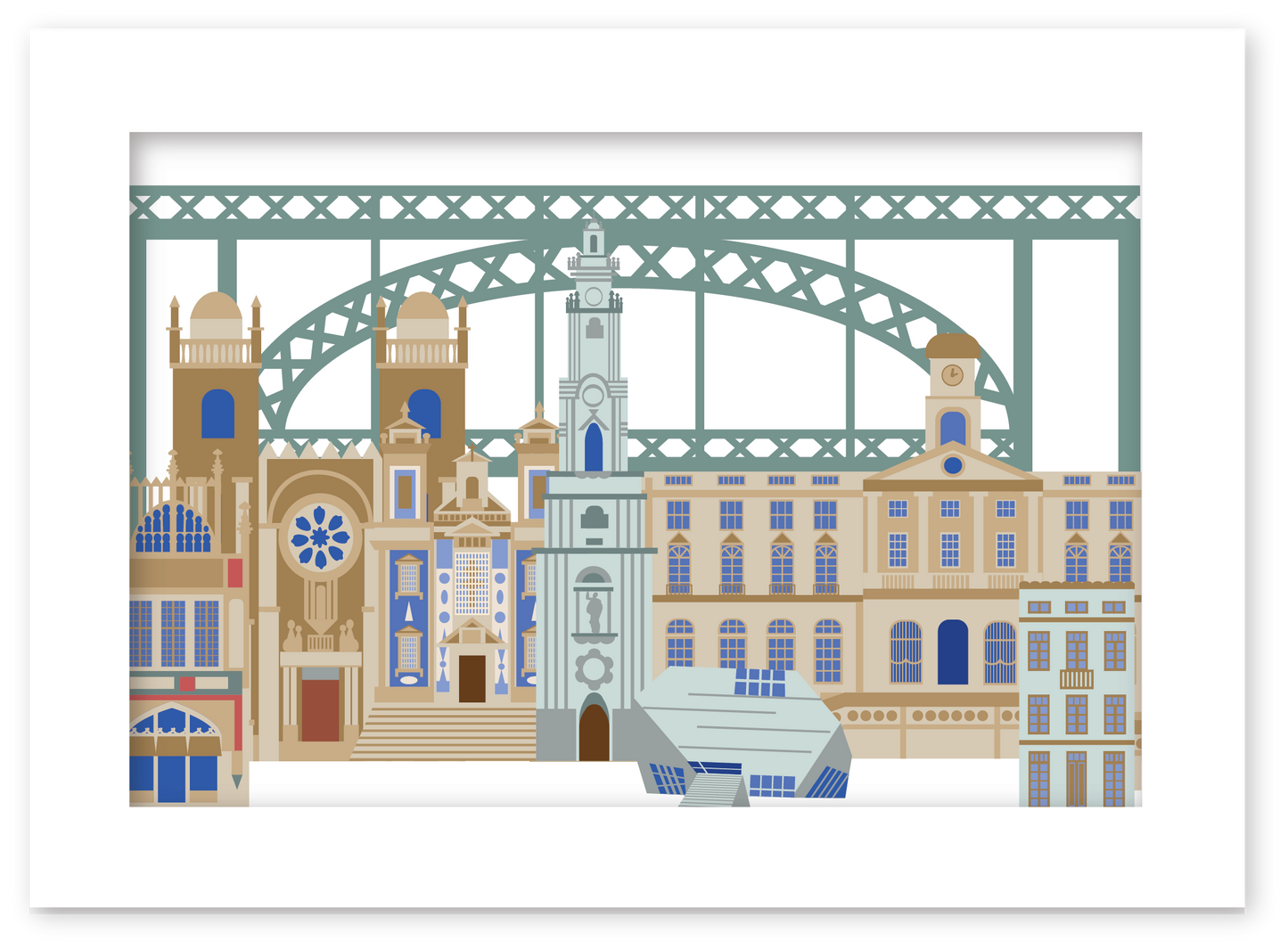 Posters com ilustração de Monumentos do Porto