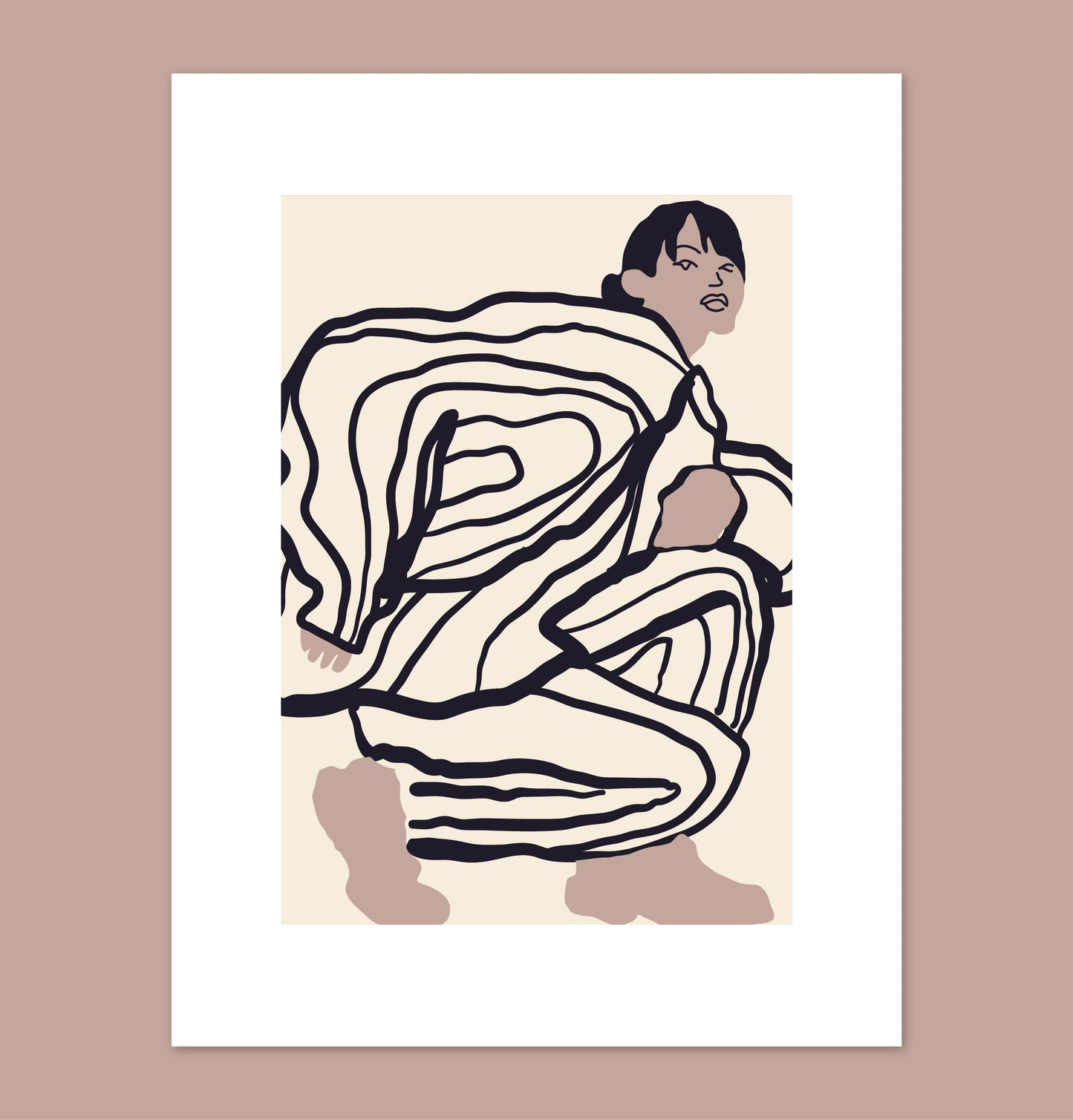 Arte Feminina Abstrata em Posters Exclusivos