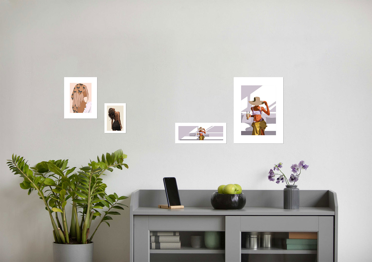 Posters de Mulheres Modernas - Arte Minimalista